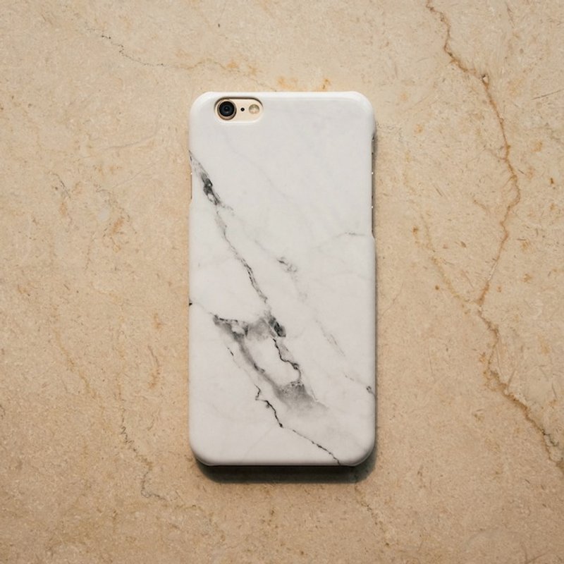 香港品牌 Sell Good 原创仿大理石质感 亮面硬壳 iPhone 手机壳 - 雪花白 - 手机壳/手机套 - 其他材质 白色
