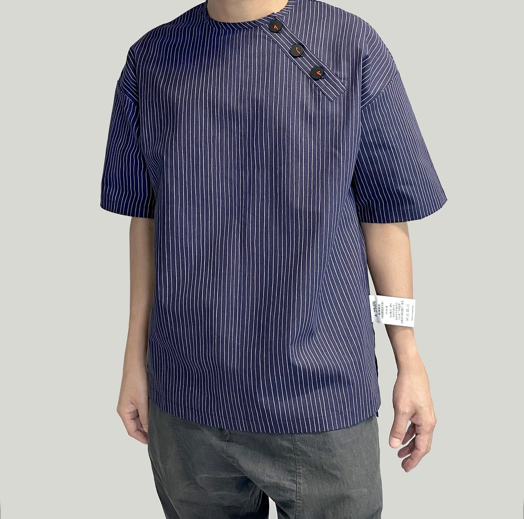 6:25am Time Difference Shirt - 蓝色 - 其他 - 棉 蓝色