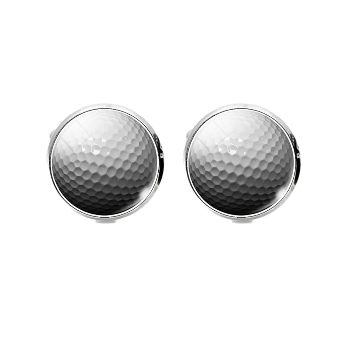 高爾夫袖扣 Golf Cufflinks KC10127 ** 附送贈品 ** - 袖扣 - 其他金属 银色