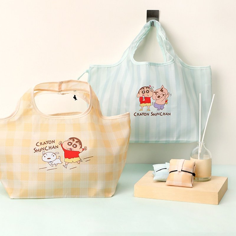 蜡笔小新mini eco bag-广口购物袋 环保袋 折叠轻巧好收纳手提袋 - 化妆包/杂物包 - 聚酯纤维 多色