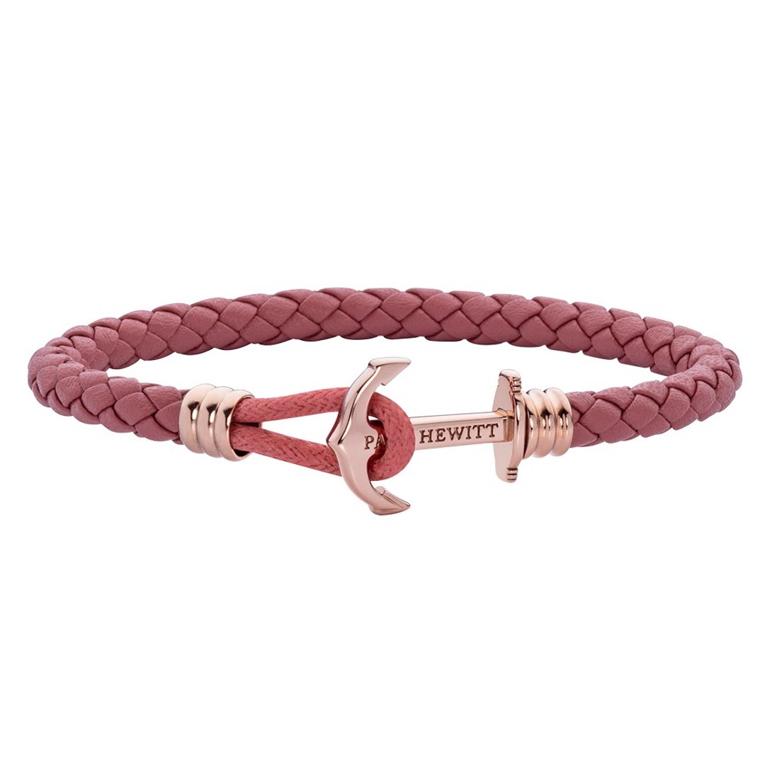 Paul Hewitt Anchor Bracelet PHREPLITE Rosegold PH-PHL-L-R-RB - 手链/手环 - 真皮 粉红色