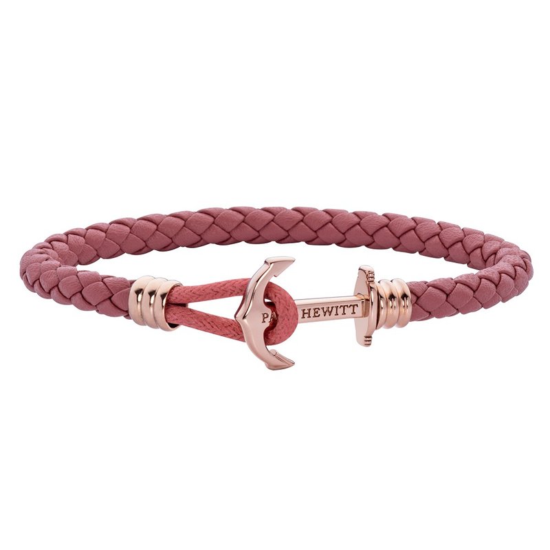 Paul Hewitt Anchor Bracelet PHREPLITE Rosegold PH-PHL-L-R-RB - 手链/手环 - 真皮 粉红色