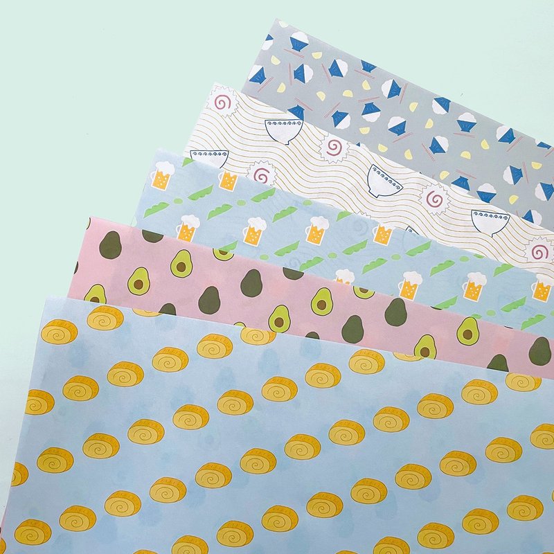 // A3 5 张纸可供选择 // 10 张食品设计纸 - 包装材料 - 纸 多色