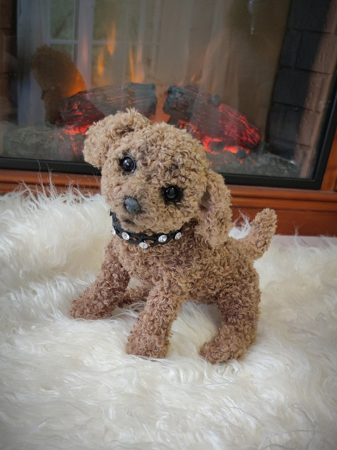 Poodle puppy  - realistic toy - 玩偶/公仔 - 其他人造纤维 