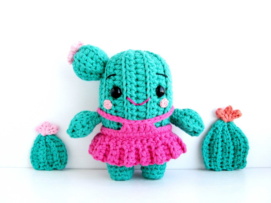 PDF Digital Download, Crochet Pattern Cactus, DIY Amigurumi Cactus pattern - 手工艺教程/工具书 - 其他材质 