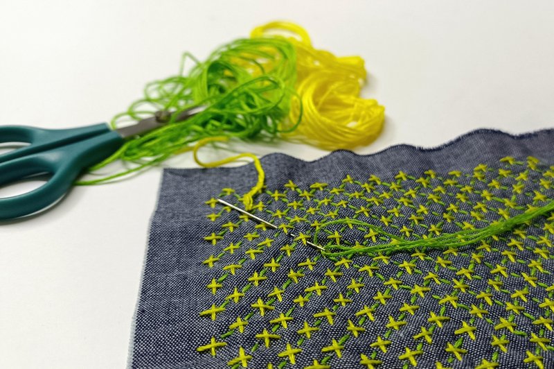 佐子子补丁。 - 编织/刺绣/羊毛毡/裁缝 - 棉．麻 蓝色