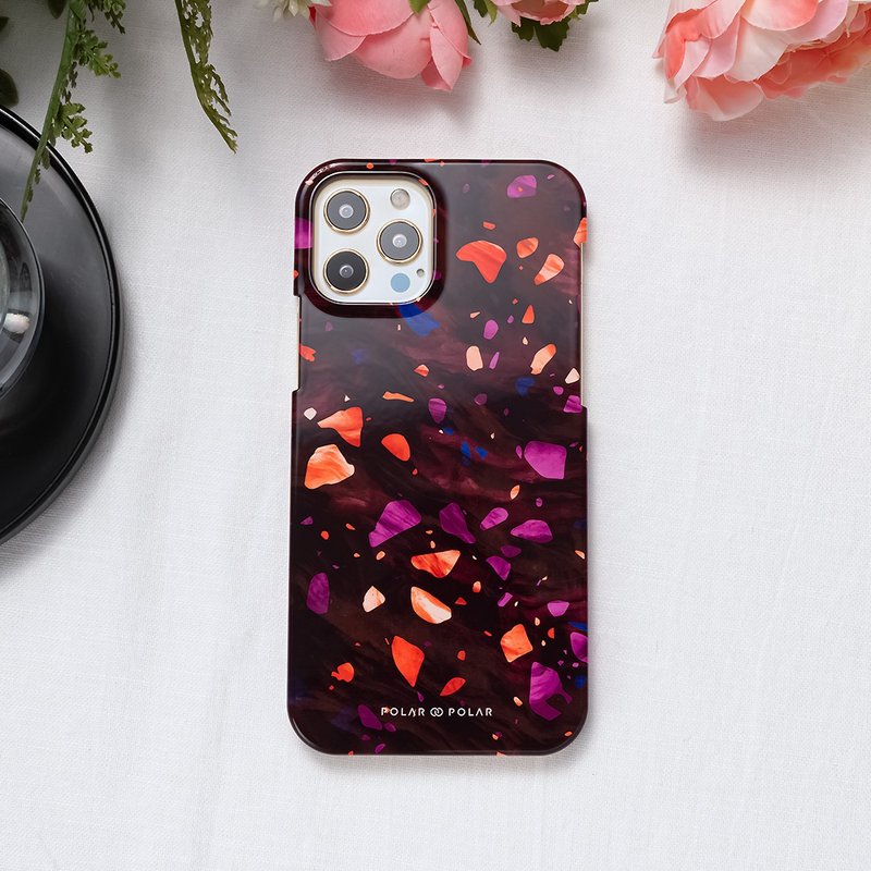 iPhone / Samsung 火辣水磨石 半包硬壳 手机壳【定制】 - 手机壳/手机套 - 塑料 红色