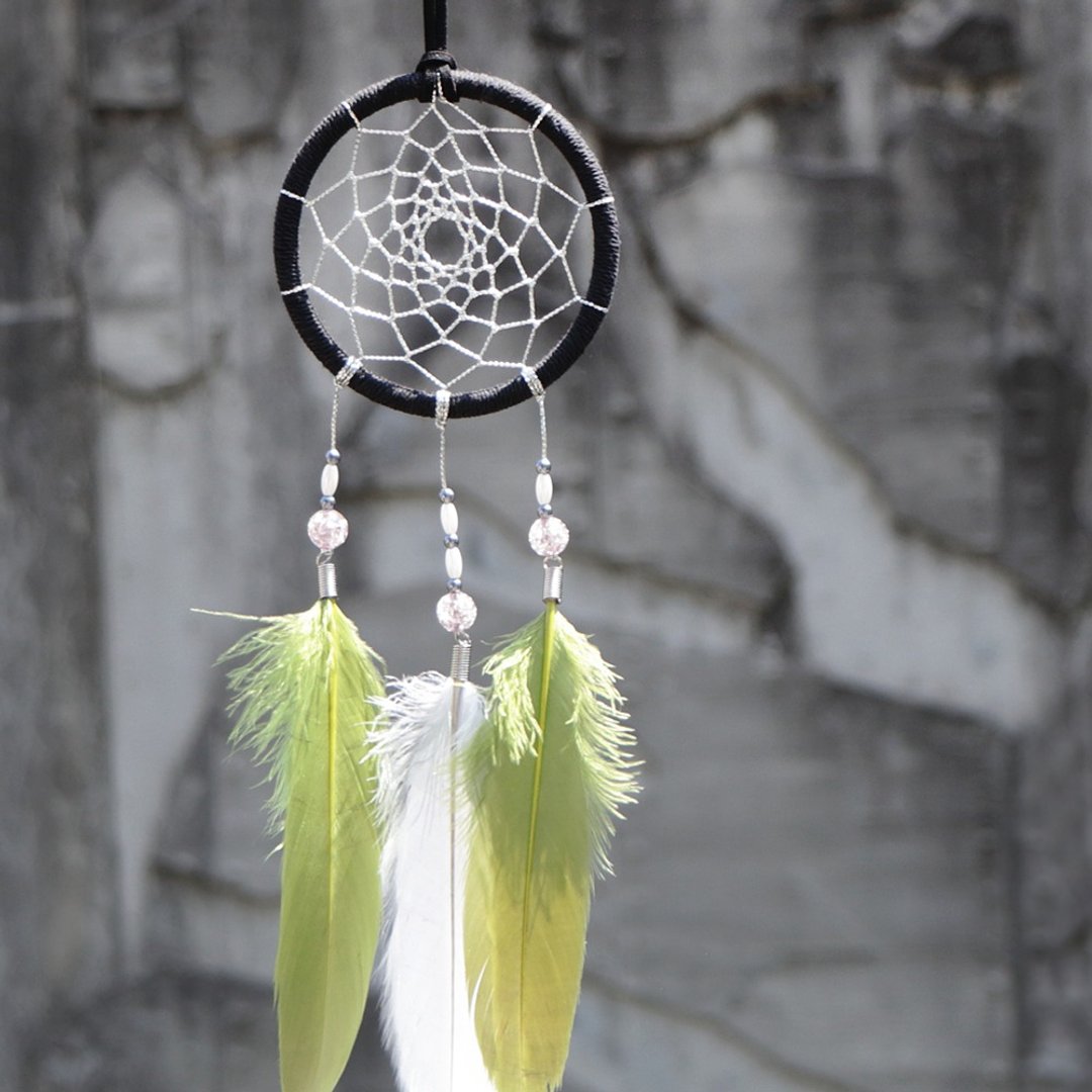 【限量】永恒时刻丨手工编织 闪耀 Dreamcatcher 捕梦网-橄榄绿 - 吊饰 - 其他材质 多色