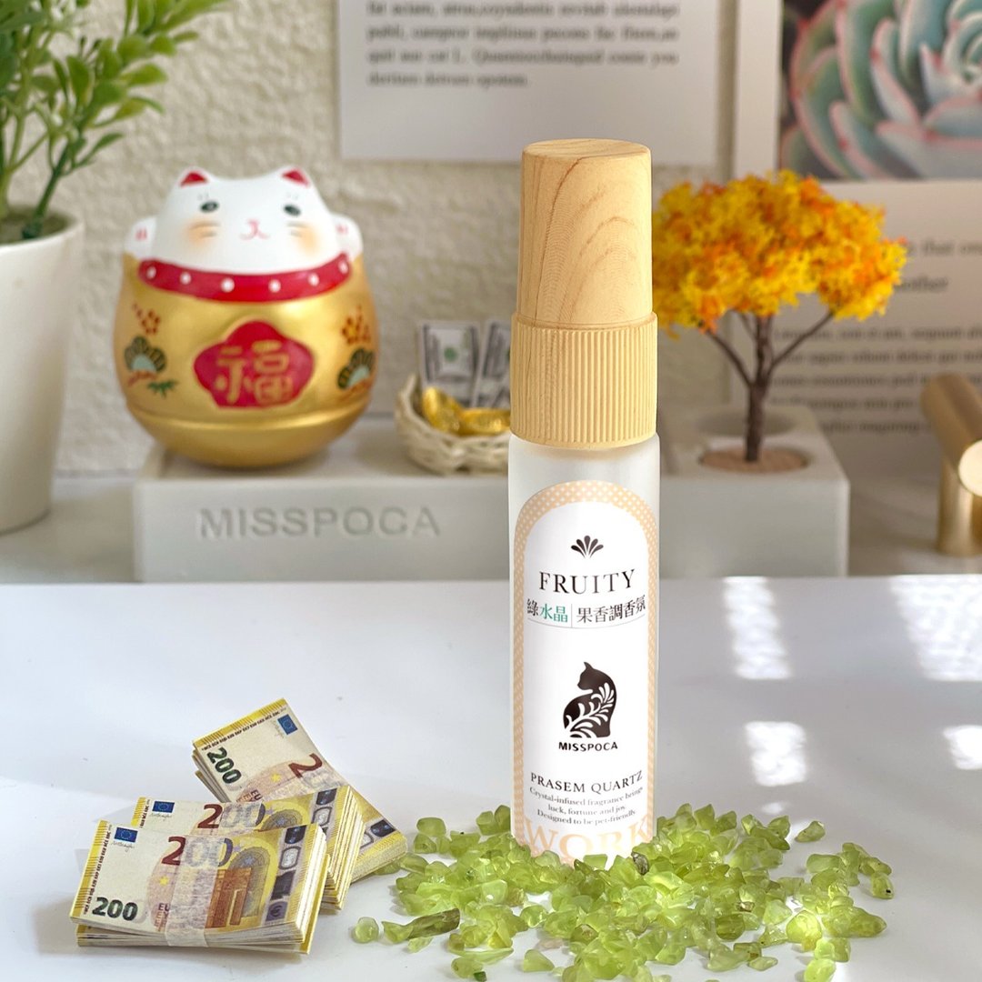 【加价购】水晶精油香氛 + 送招财小物 织品/扩香石适用 (猫友善) - 蜡烛/烛台 - 水晶 黄色