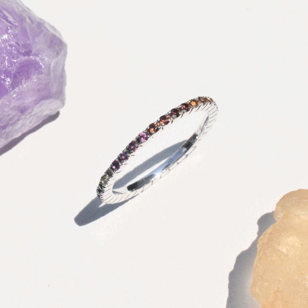 Round Ring #minimrainbow #minimround #minimring R033 - 戒指 - 纯银 