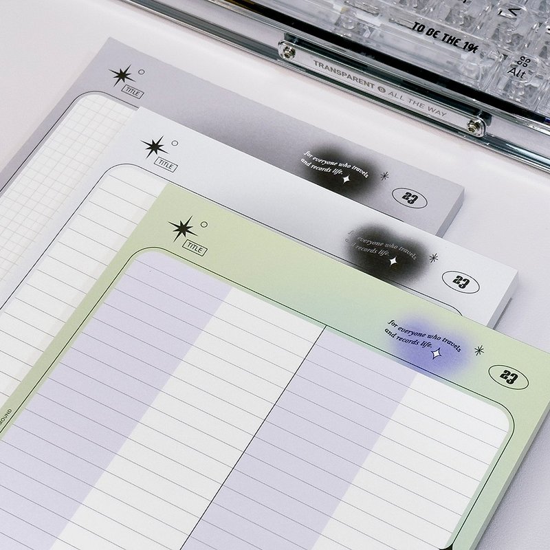 梦想之心 A5 记事本 3 种 - 便条纸/标签贴 - 纸 