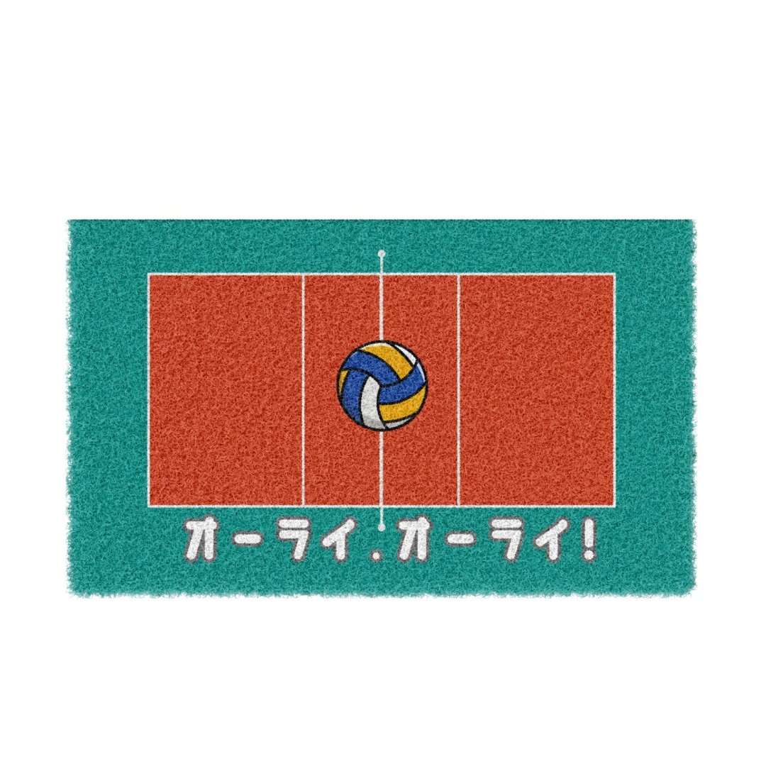 这球我来排球刮泥地垫 - 地垫/地毯 - 聚酯纤维 绿色