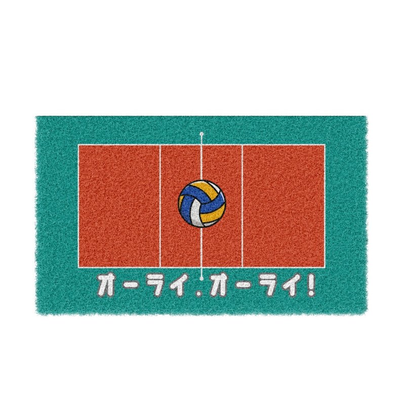 这球我来排球刮泥地垫 - 地垫/地毯 - 聚酯纤维 绿色