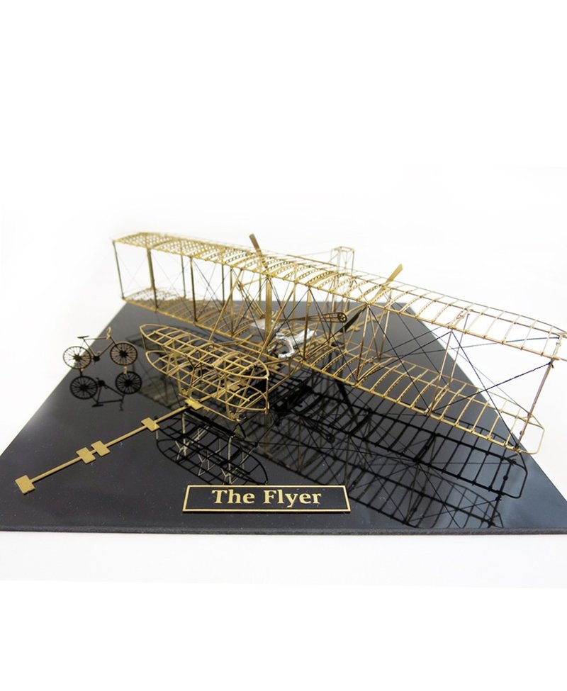 日本Aerobase金属模型组装飞机Flyer(1903)莱特兄弟飞行机(1/72) - 其他 - 其他金属 咖啡色