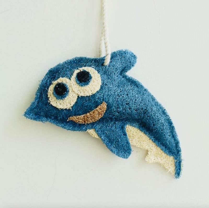 洗刷刷-欢乐沐浴菜瓜布-海豚 - 卫浴用品 - 植物．花 蓝色