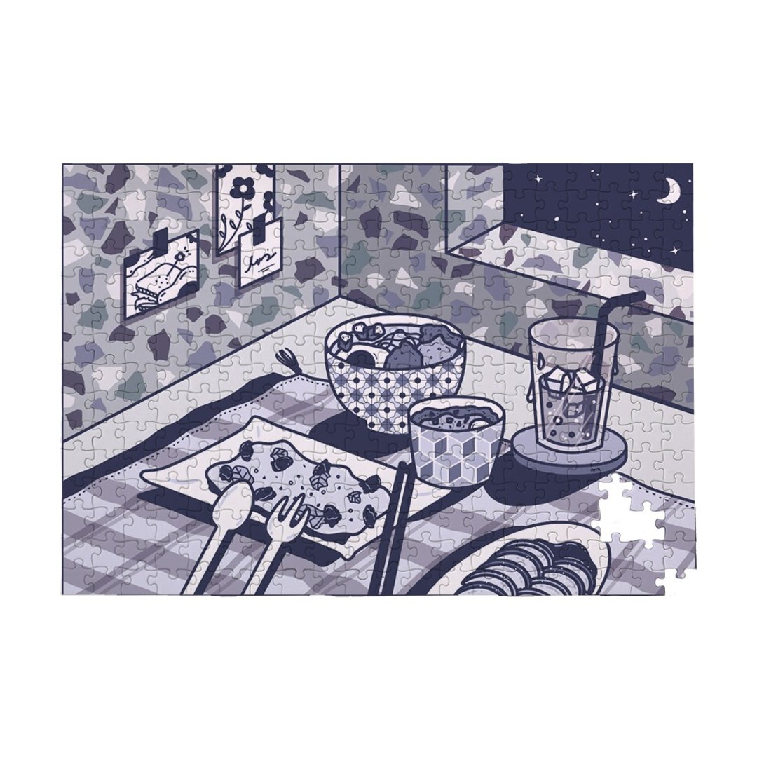 | 蓝色系晚餐款 | 300片精致印刷拼图 - 拼图 - 纸 多色