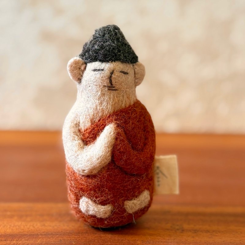 我心里的那位 — 小坐佛 Stillness, Within•羊毛毡摆饰/钥匙圈 - 摆饰 - 羊毛 