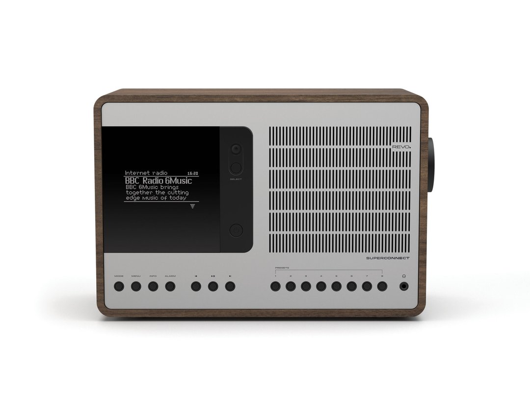 Super Connect / Smart Streaming Radio - 扩音器/喇叭 - 木头 银色
