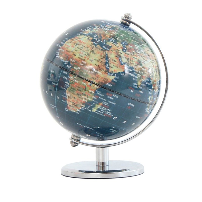SkyGlobe 5寸卫星亮面金属手臂地球仪(中文版) - 摆饰 - 塑料 蓝色