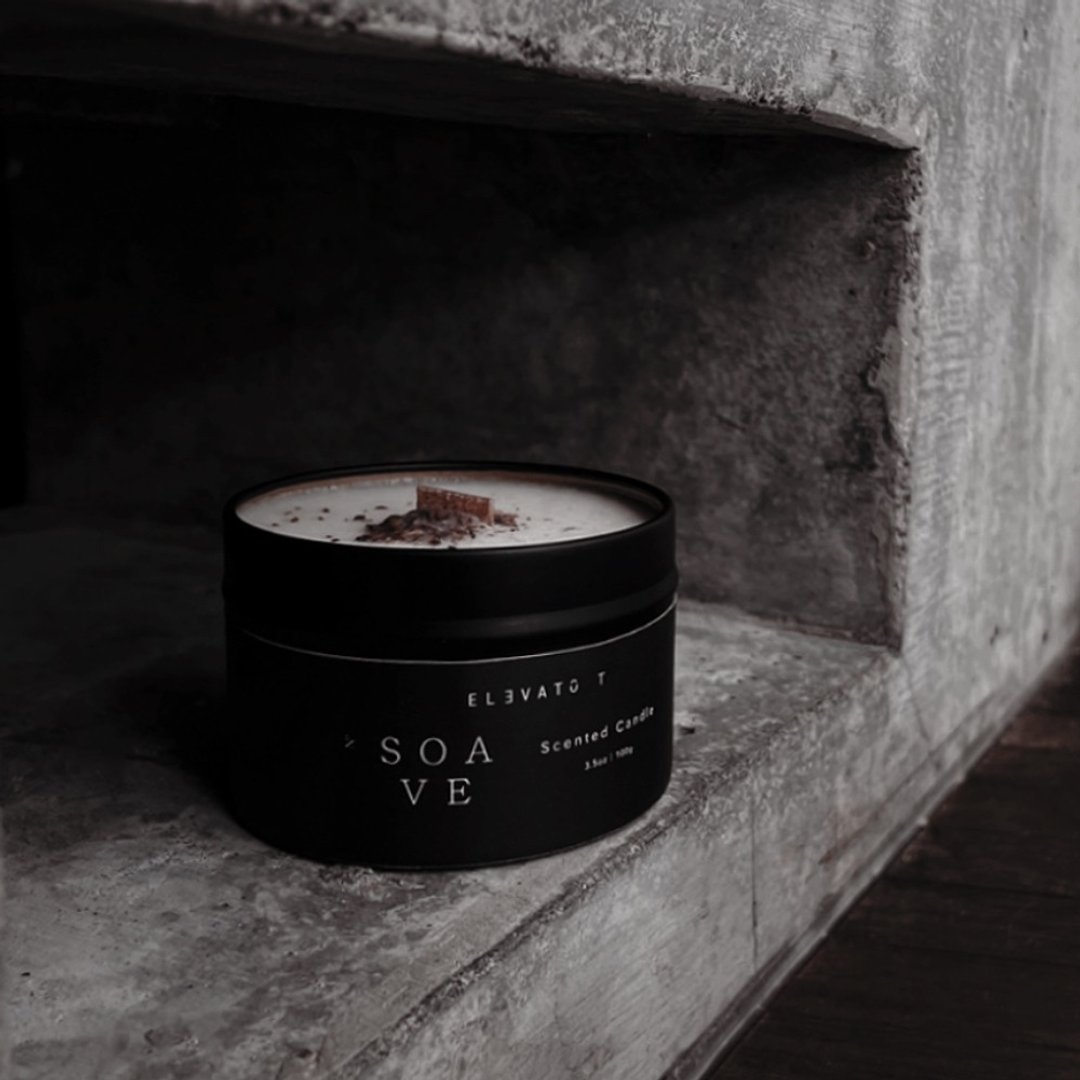 SCENTED CANDLE 香氛随行蜡烛100g - 蜡烛/烛台 - 蜡 黑色