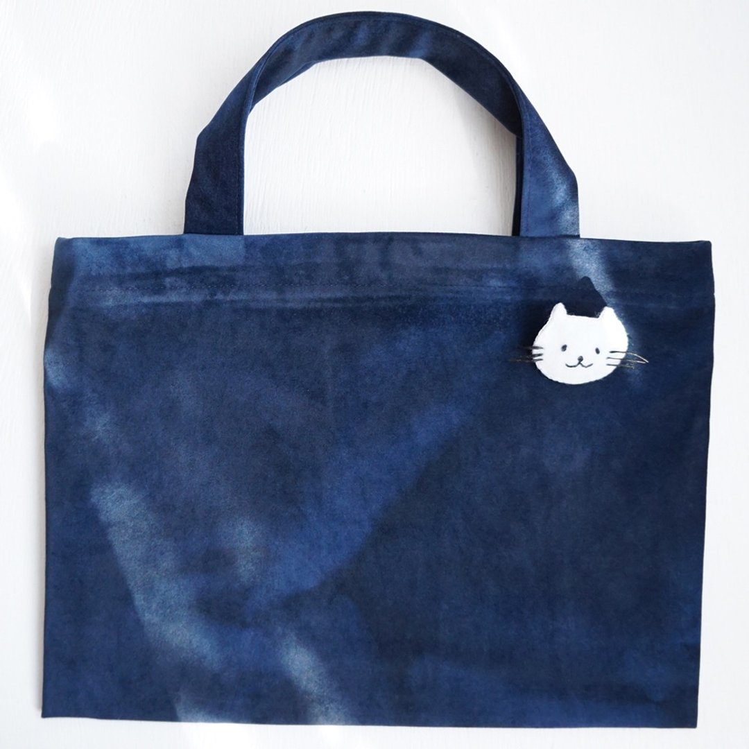Ba-ba handmade mini carrying bag  No.B5B7 - 手提包/手提袋 - 其他材质 蓝色