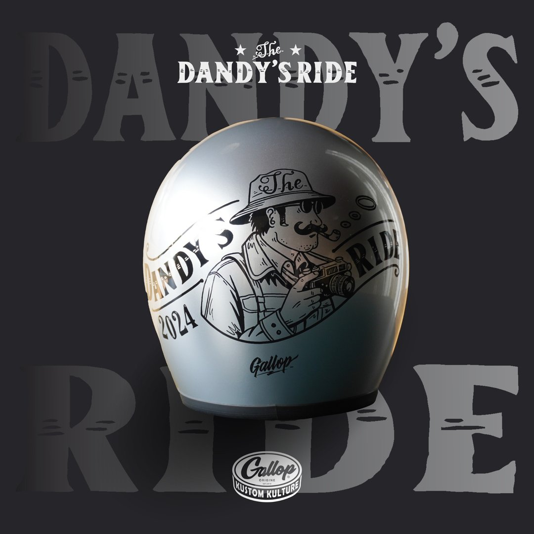 2024 12th THE DANDY'S RIDE 胡子老爹 限定安全帽 - 安全帽 - 其他材质 