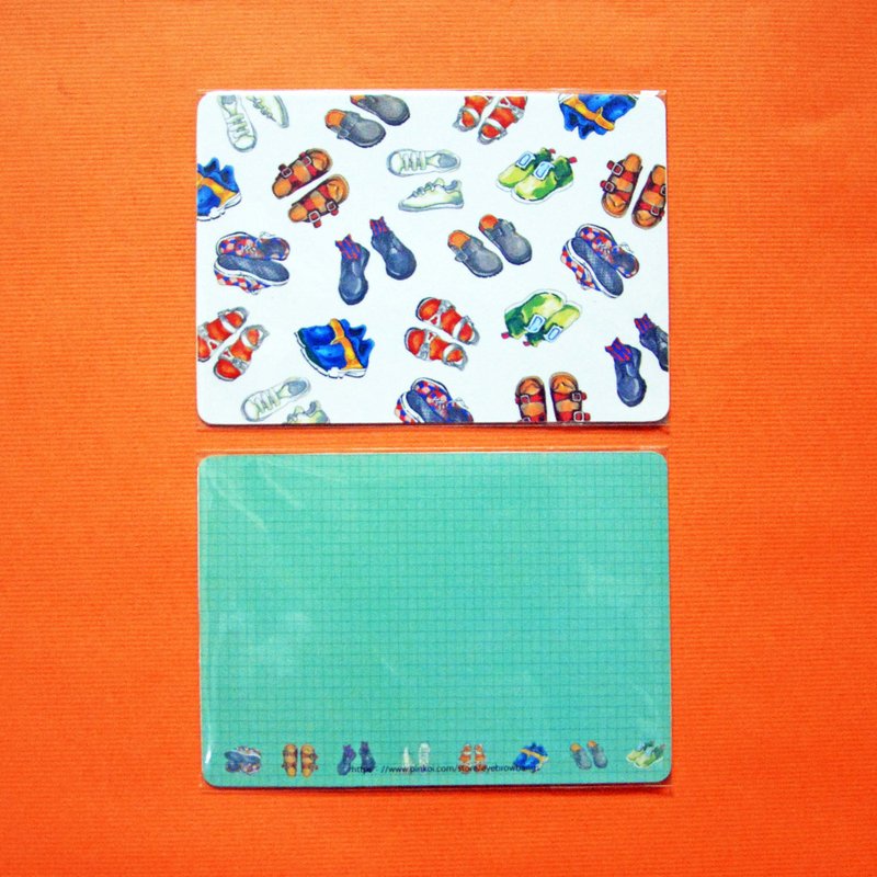 【可爱鞋子】明信片 - 卡片/明信片 - 纸 白色