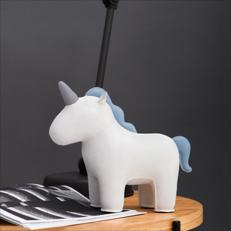 【书挡】独角兽 Unicorn 皮革摆饰 | 生日礼 谢师礼 - 摆饰 - 人造皮革 多色