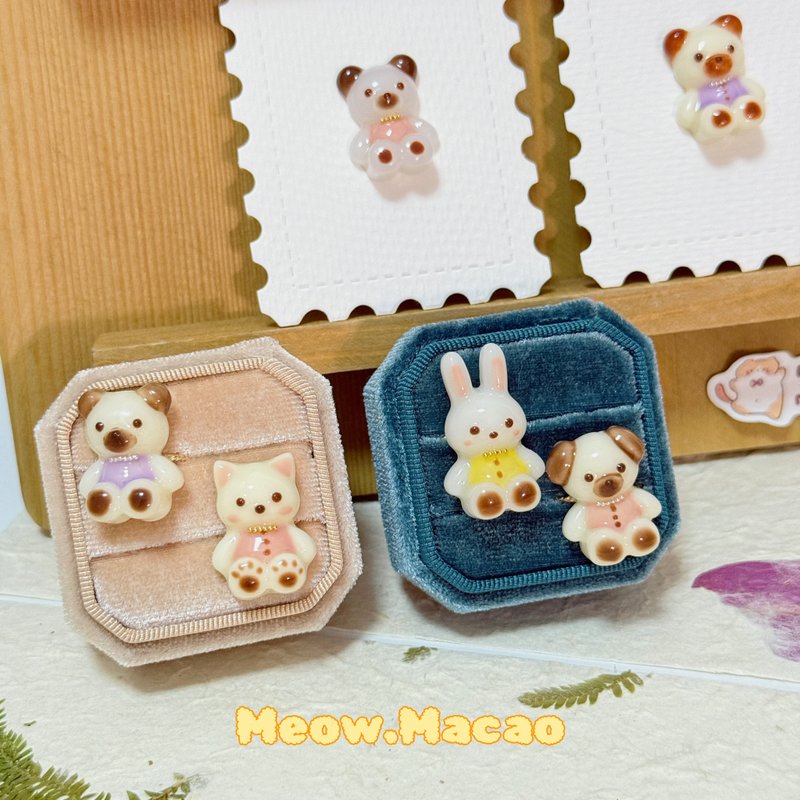 可爱小动物戒指 - 戒指 - 其他材质 