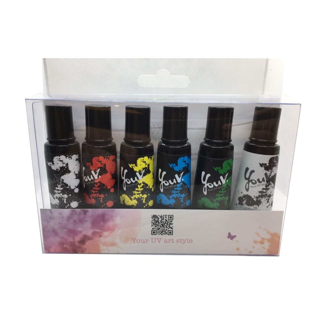 UV彩绘10ML六入套组 - 零件/散装材料/工具 - 其他材质 多色