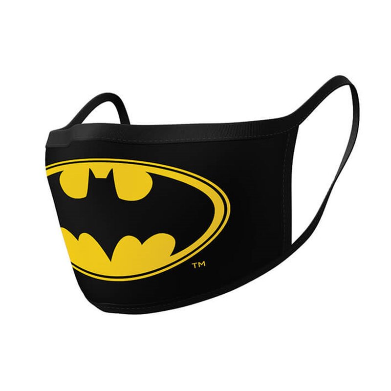 【DC】蝙蝠侠-经典标志 三层防护口罩 (2入组) 可水洗弹力面料 - 口罩 - 其他材质 多色