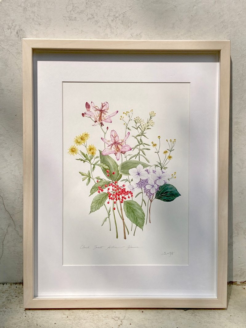 雾林秋花 | 数位版画 - 海报/装饰画/版画 - 其他材质 
