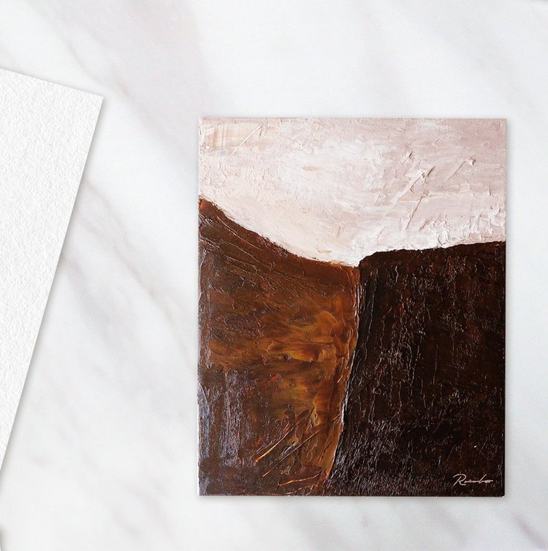 【CL艺术系列】大地母亲－手绘抽象油画压克力画 居家装饰/挂画 - 摆饰 - 亚麻 多色