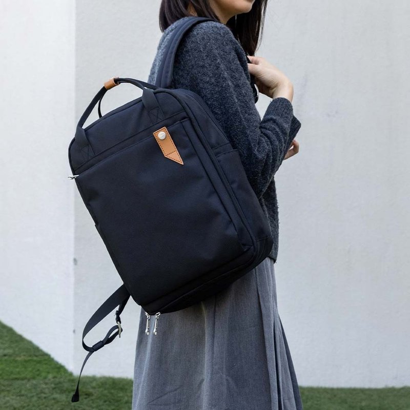 【RITE】环保纱系列 - EV03 吐司包 - 新尺寸 XL -巧克力 - 侧背包/斜挎包 - 环保材料 黑色