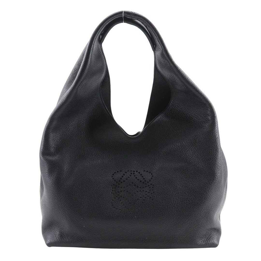 【日本直寄】LOEWE 罗威 小款 Dunass 托特包 Anagram 缀饰 Hobo 包 386.79.H43 小牛皮 黑色 女仕【二手】 - 手提包/手提袋 - 真皮 黑色
