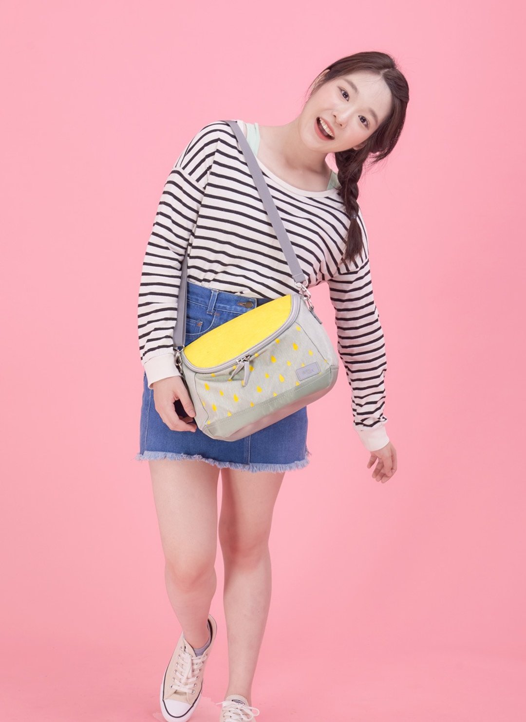yellow small cross body bag - 侧背包/斜挎包 - 聚酯纤维 绿色