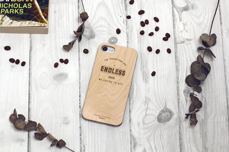 【温暖礼物首选】- 原木iPhone手机壳 - 手机壳/手机套 - 木头 咖啡色
