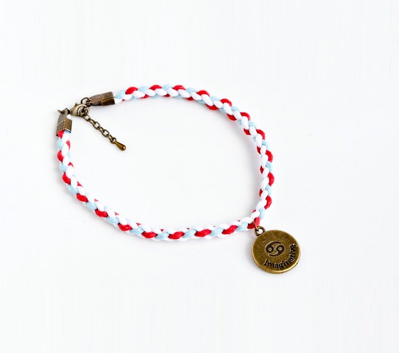 编织手环12星座系列 定制圣诞情人节礼物 - 手链/手环 - 防水材质 多色