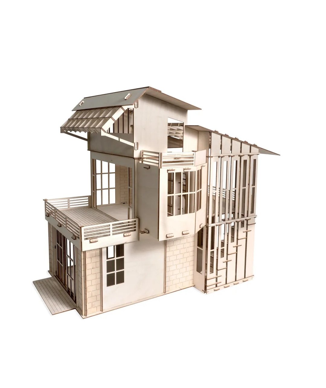Loft Wooden Dollhouse | Scale 1:12 | DIY Dollhouse kit | Dollhouse miniature - 玩具/玩偶 - 木头 