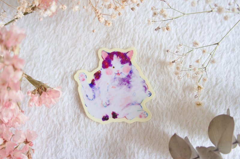 眨眼猫咪贴纸 - 贴纸 - 纸 