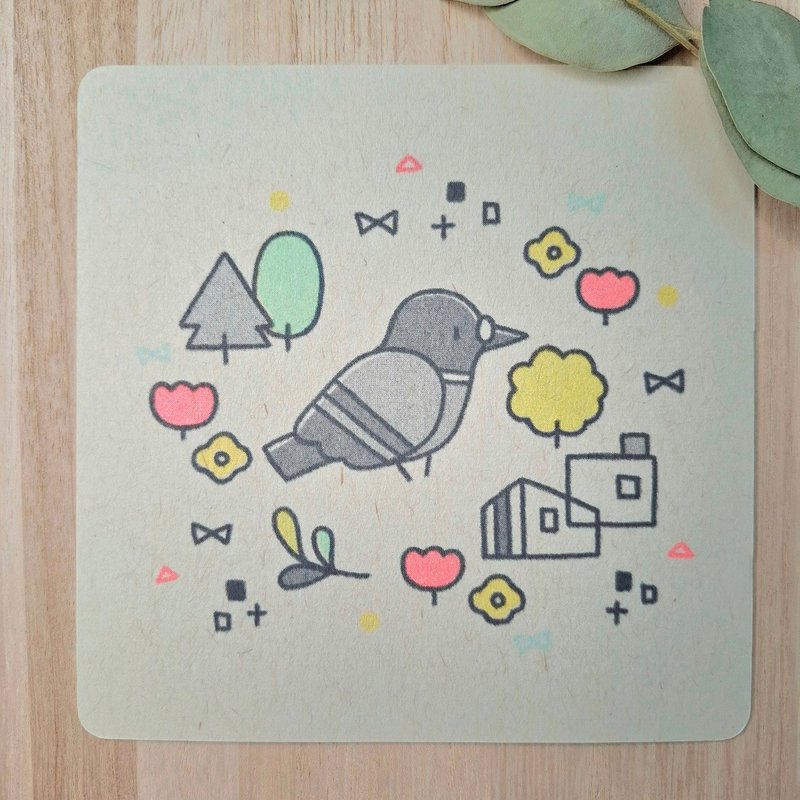 方形明信片 Poppo town - 卡片/明信片 - 纸 