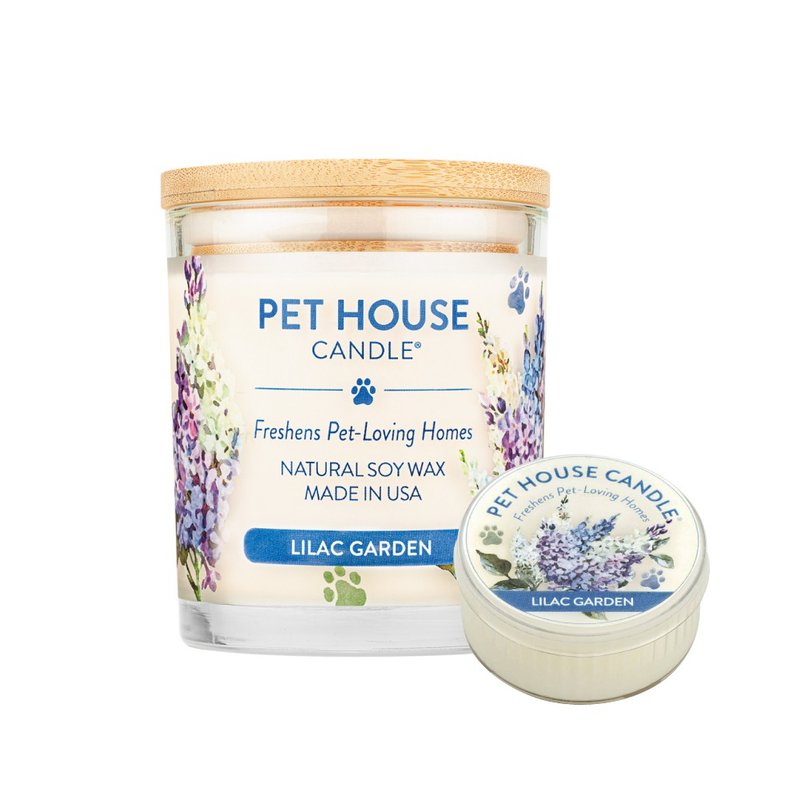 【美国PET HOUSE】室内除臭宠物香氛蜡烛-紫丁香花园 - 蜡烛/烛台 - 蜡 