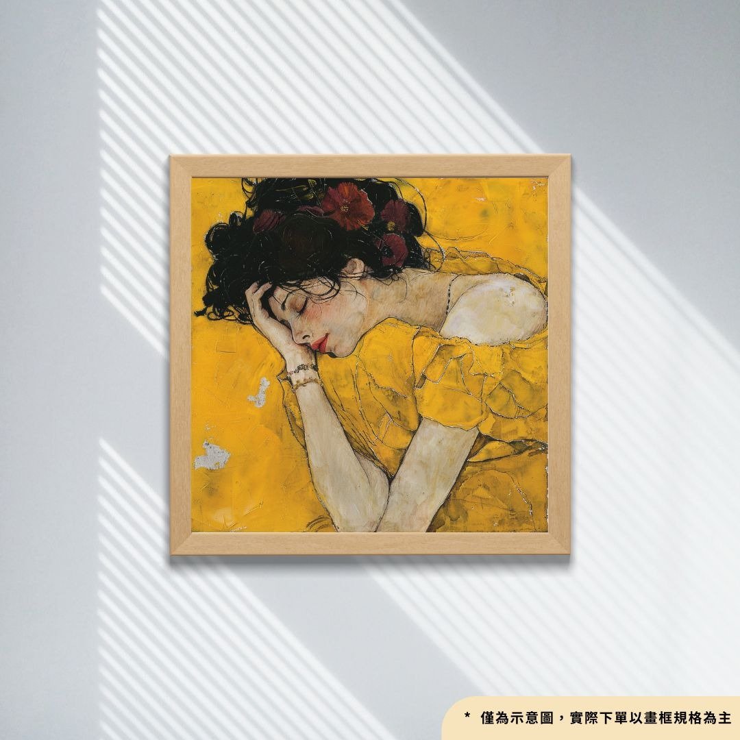 夏梦 复古艺术风格女性挂画 艺术微喷卧室书房装饰挂画 - 海报/装饰画/版画 - 棉 