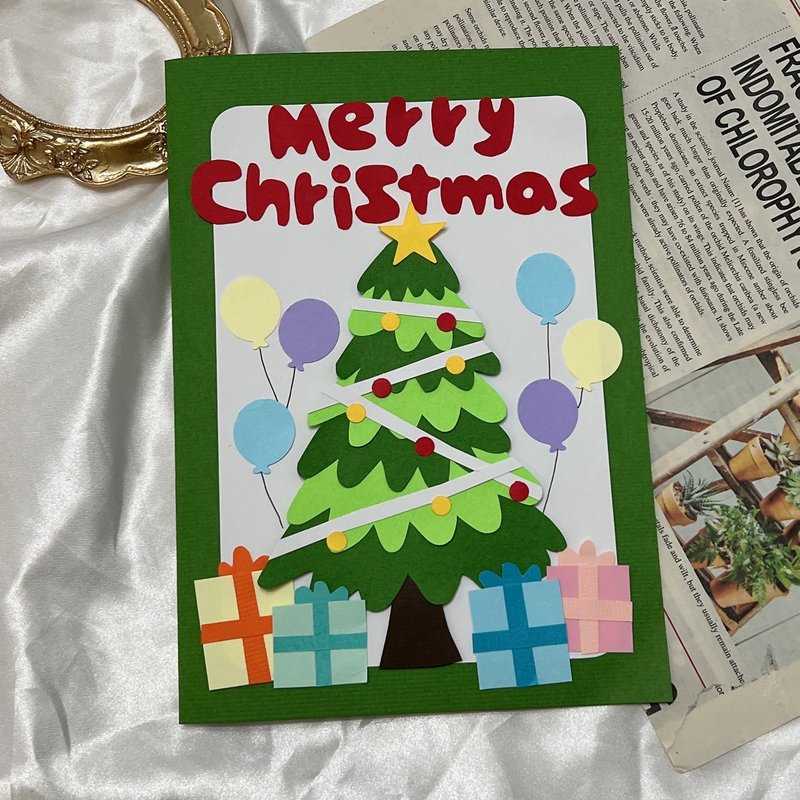 圣诞节卡片 客制化卡片 周年卡片 生日卡片 圣诞节 - 卡片/明信片 - 纸 多色