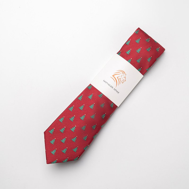 P0917-79 - 领带/领带夹 - 聚酯纤维 红色