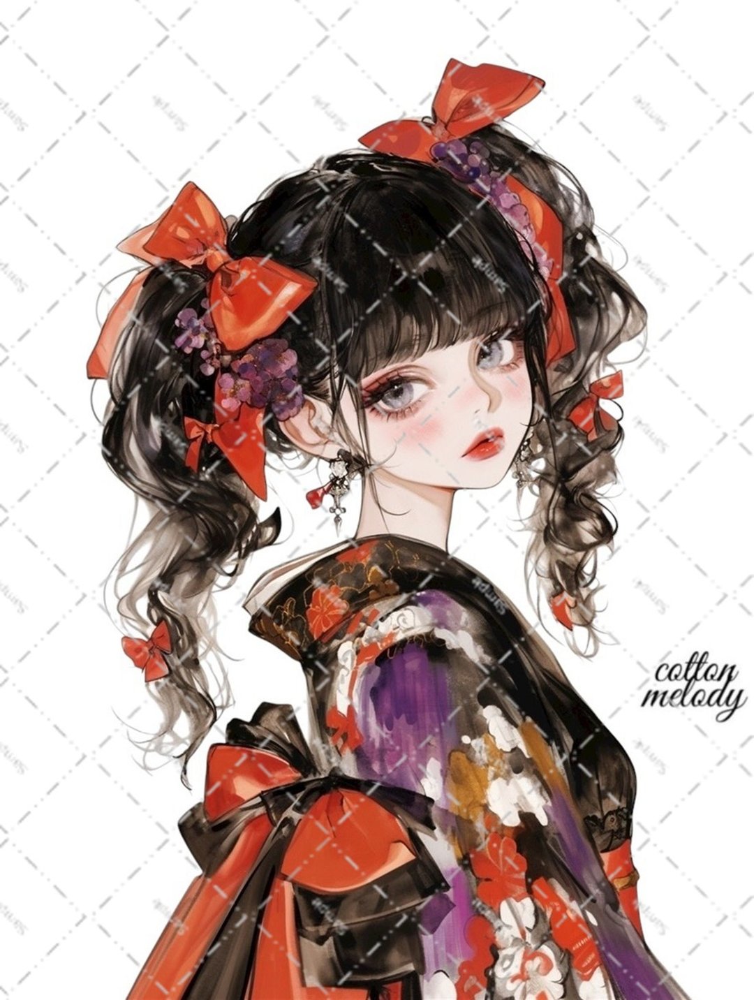 原创贴纸 no.7172 人物贴纸 原创贴纸 人物贴纸 女孩贴纸 原创人物贴纸 - 贴纸 - 纸 