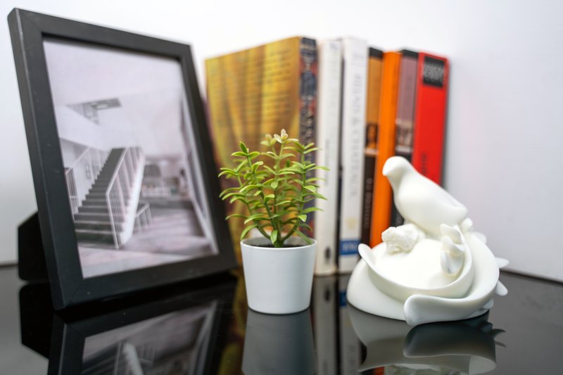 【台湾之美系列-守护者蓝鹊】筌美术 蓝鹊 造型石雕 - 摆饰 - 石头 白色