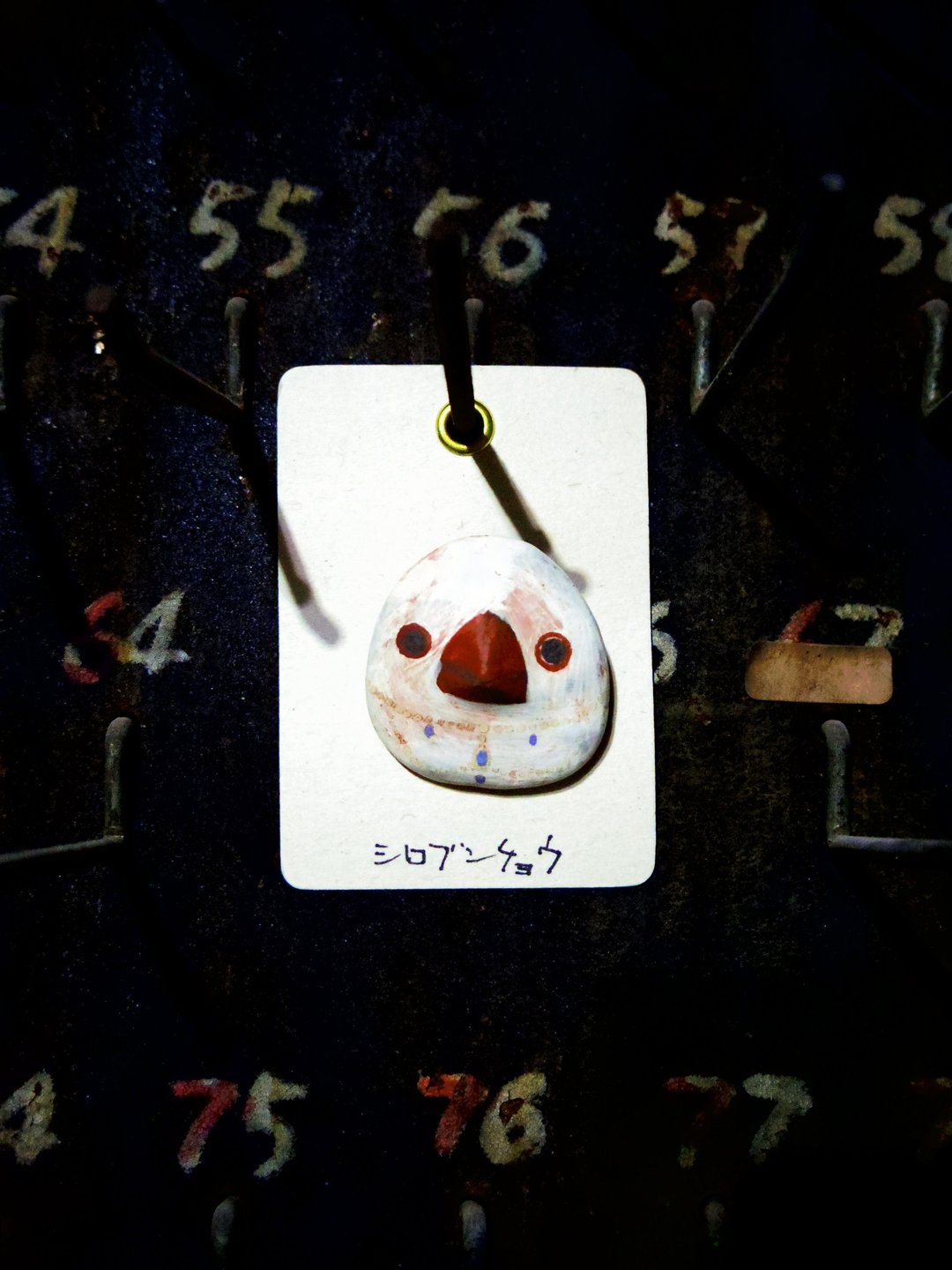 Brooch of Java sparrow - 胸针 - 陶 咖啡色