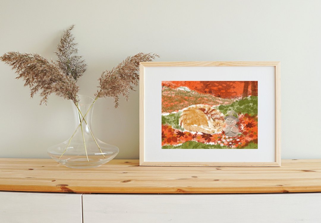 限量 / 艺术微喷复制画 / 京都枫叶 / 猫 / 风景 / 装饰 - 海报/装饰画/版画 - 纸 多色