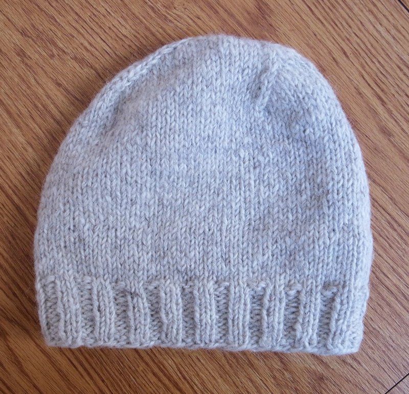 羊毛手编毛帽 白 - 帽子 - 羊毛 白色